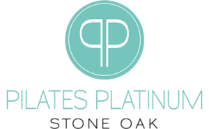 Pilates Platinum Stone Oak Logo